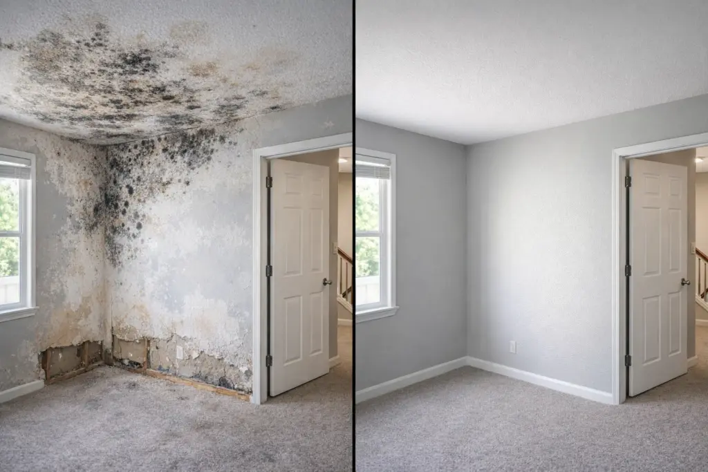 Tucson Mold Removal - Before & After 1