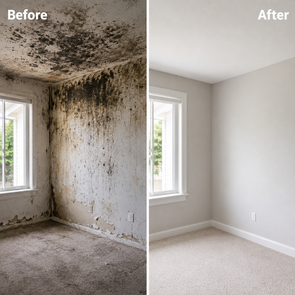 Tucson Mold Removal - Before After